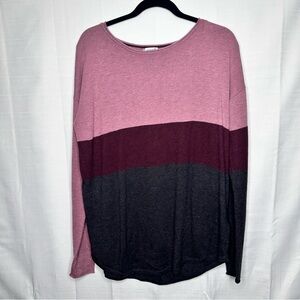 Smartwool merino wool blend sweater lightweight color block fall layering winter